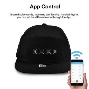 Display BT Adjustable Cool Led Hat 3