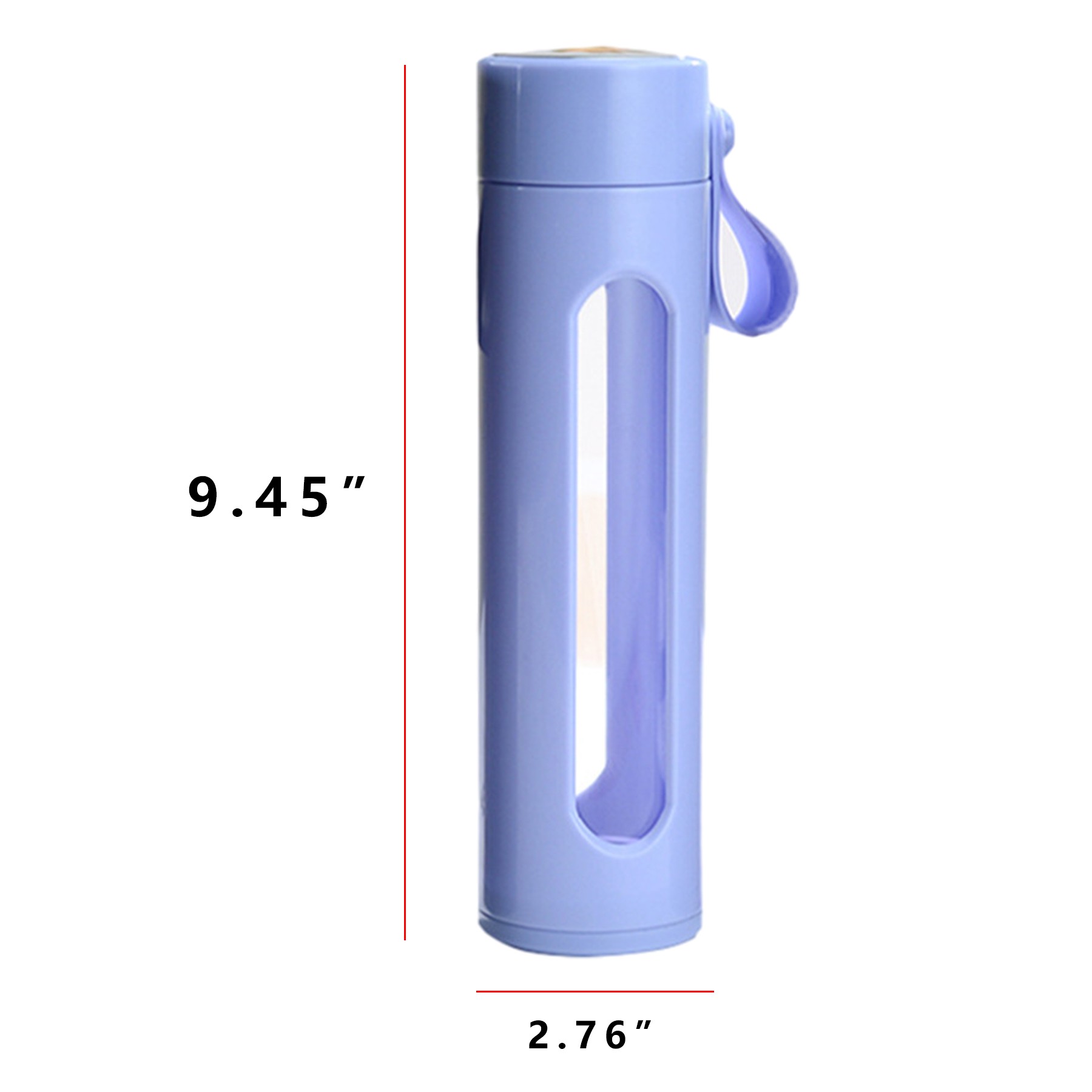 13 Oz./400Ml Glass Tumbler Water Bottle 6