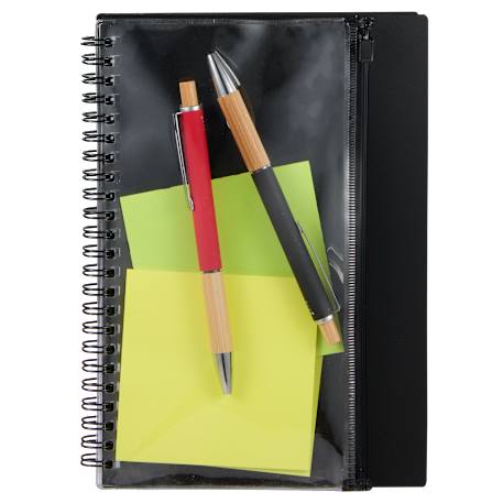 5.5" x 8.5" Spiral Notebook with Clear Pocket 155