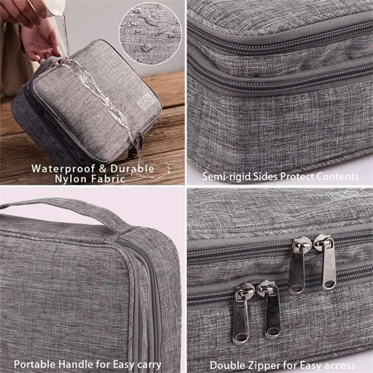 Electronics Storage Case Cable Pouch Organizer Digital Bag 5