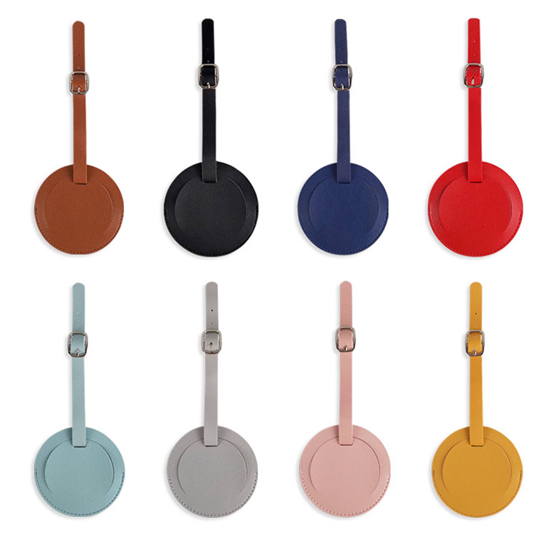 PU Leather Baggage Suitcases Tag Name ID 5