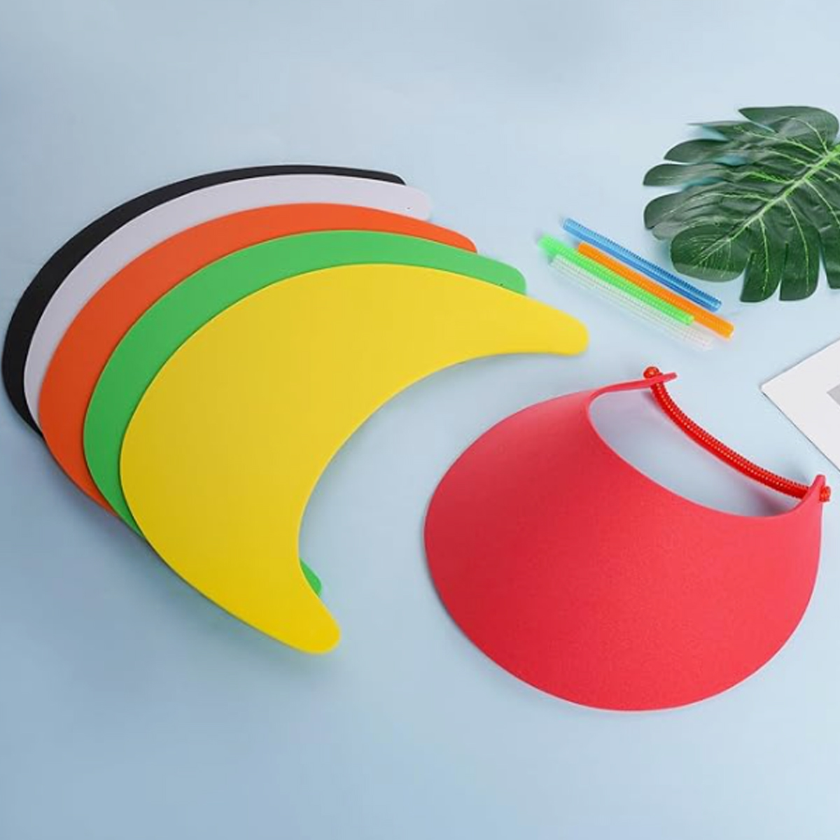 EVA Foam Sun Visor Hat with Elastic Strap for Outdoor Events 3