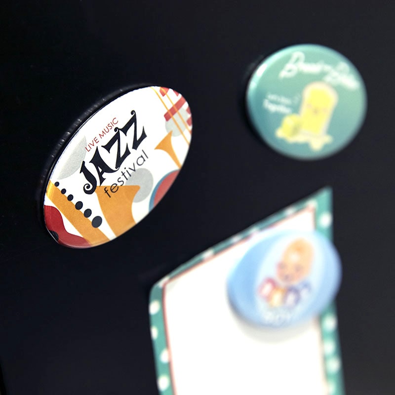 2.75 X 1.75 Inch Oval Magnet Buttons 16
