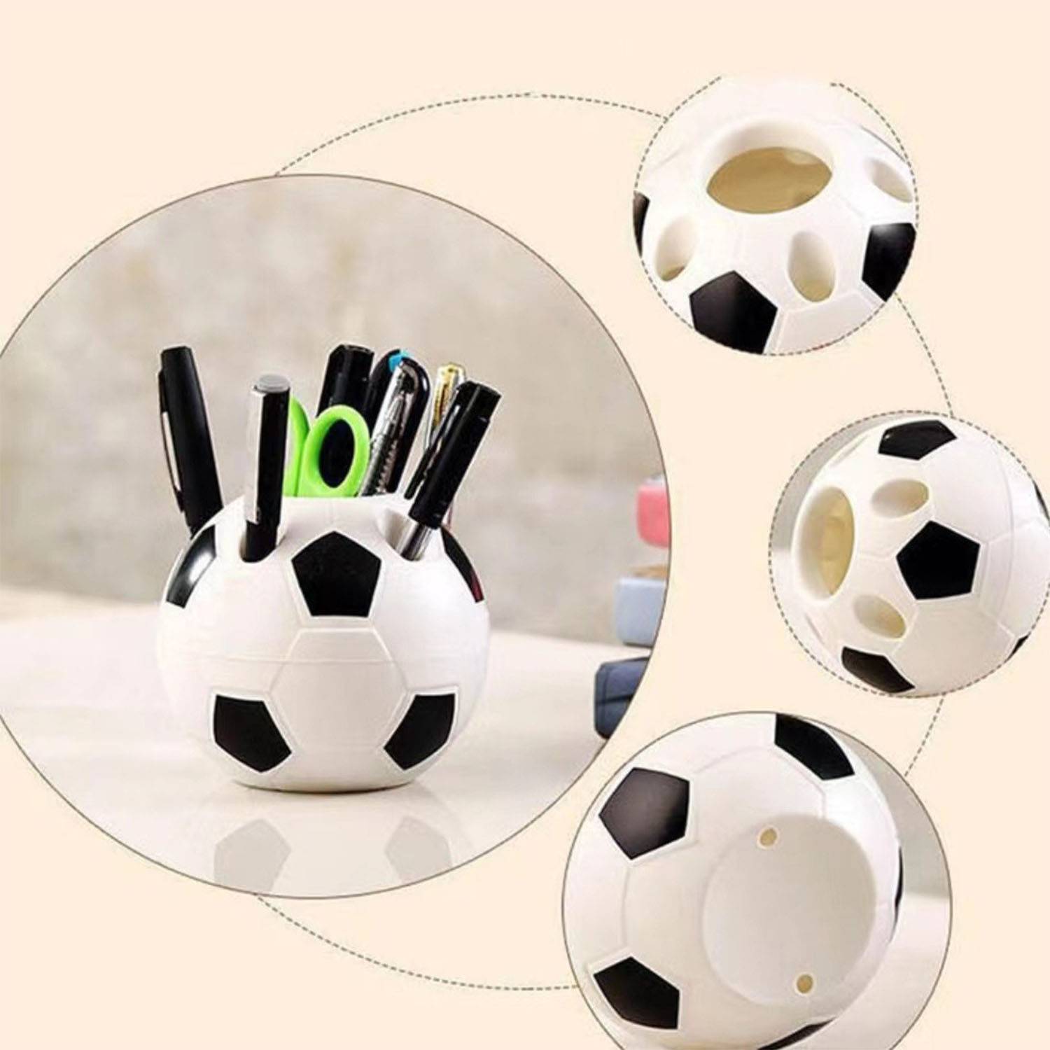 Plastic football pen holder Pencil Cup 3