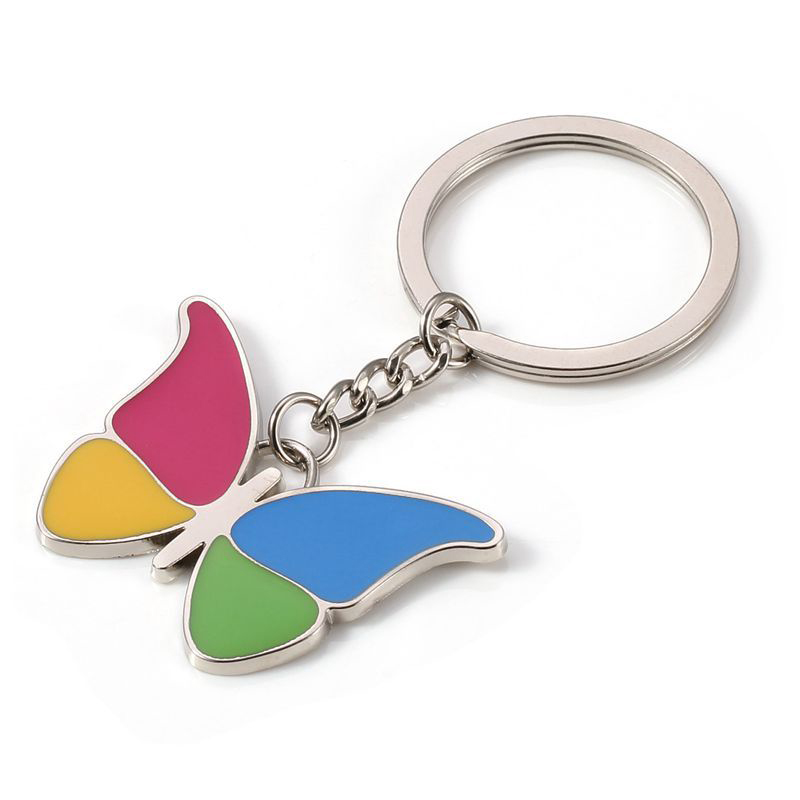 Colorful Butterfly Metal Key Chain 2