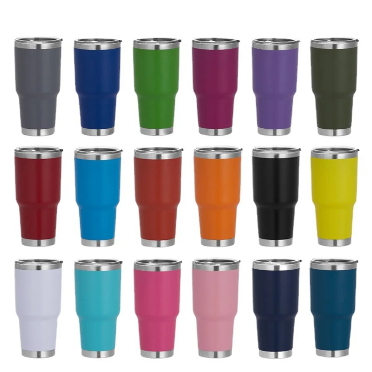 30oz Insulated Tumbler With Lids Coffee Cup 4