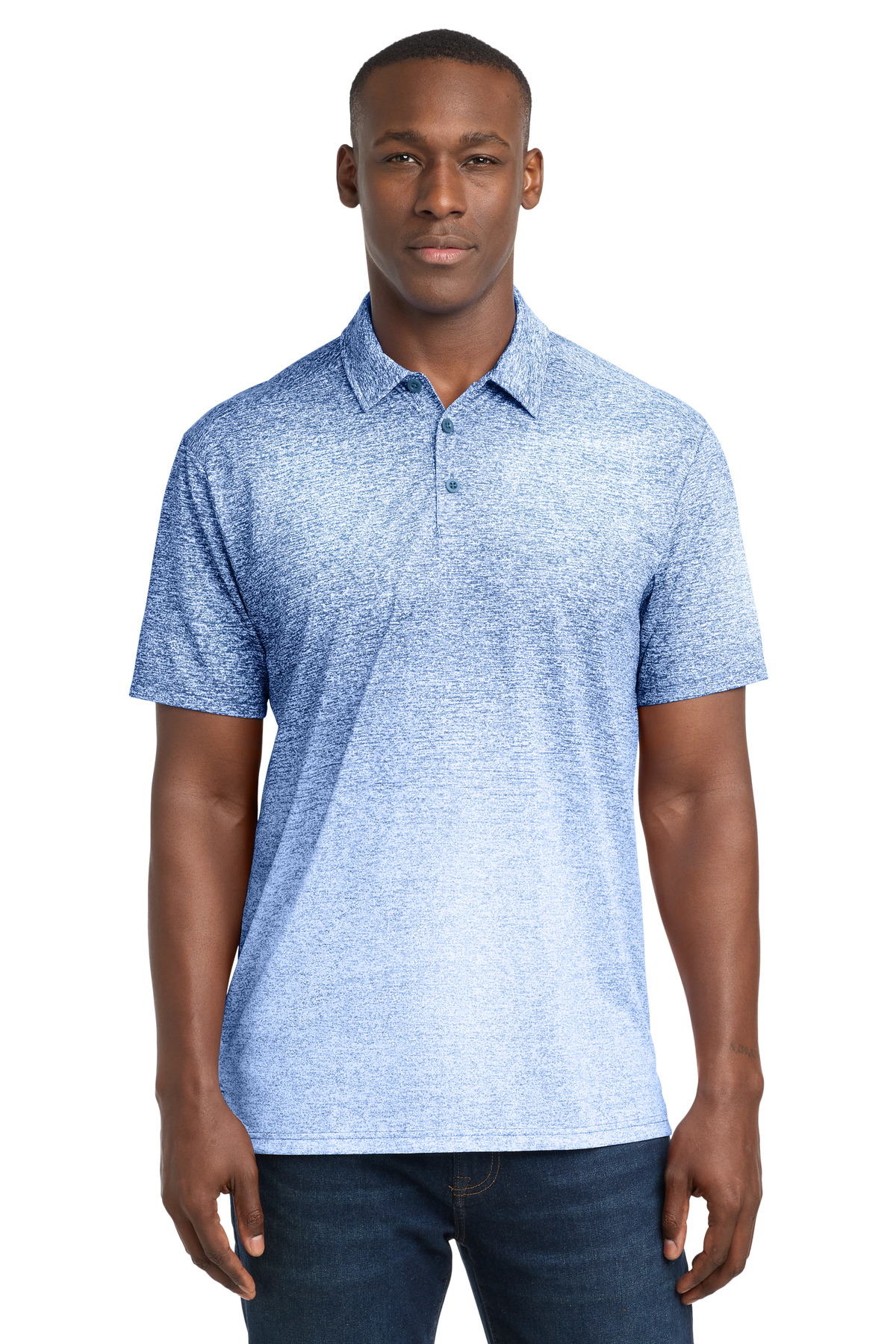 Sport-Tek Ombre Heather Polo. ST671 34