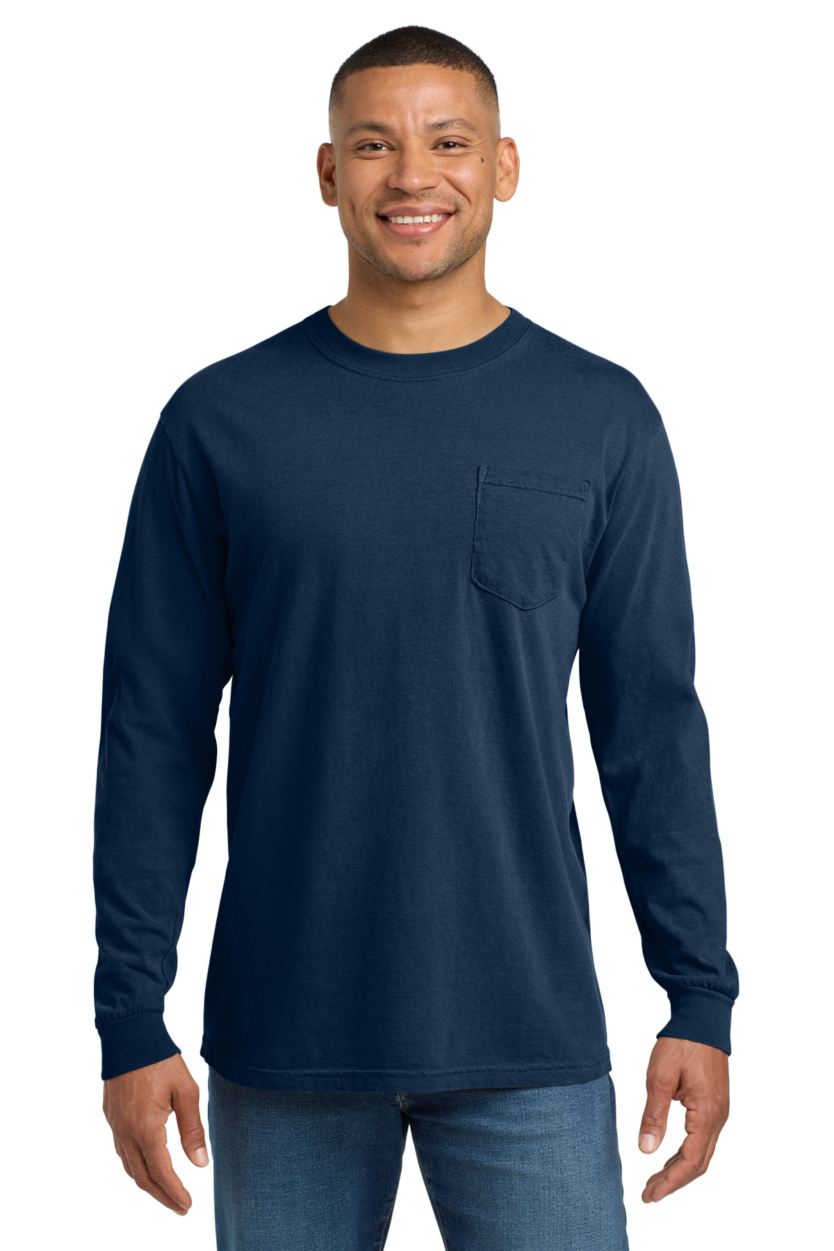 COMFORT COLORS Heavyweight Ring Spun Long Sleeve Pocket Tee. 4410 159