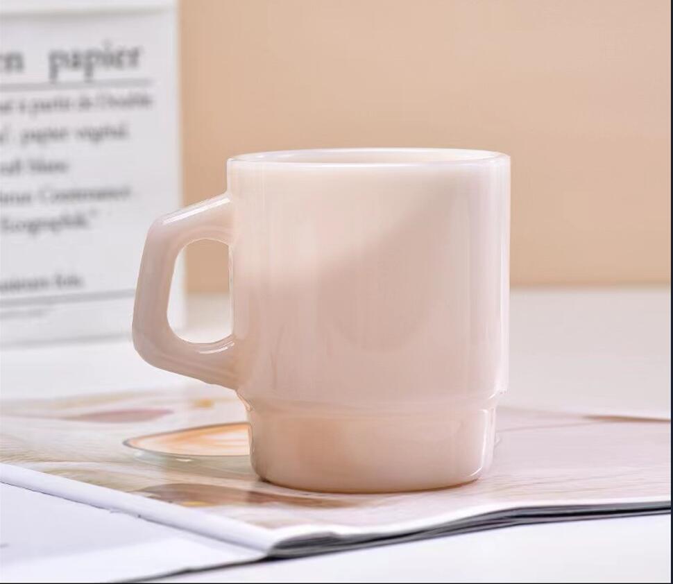Coloured Stackable Glass Mug 4