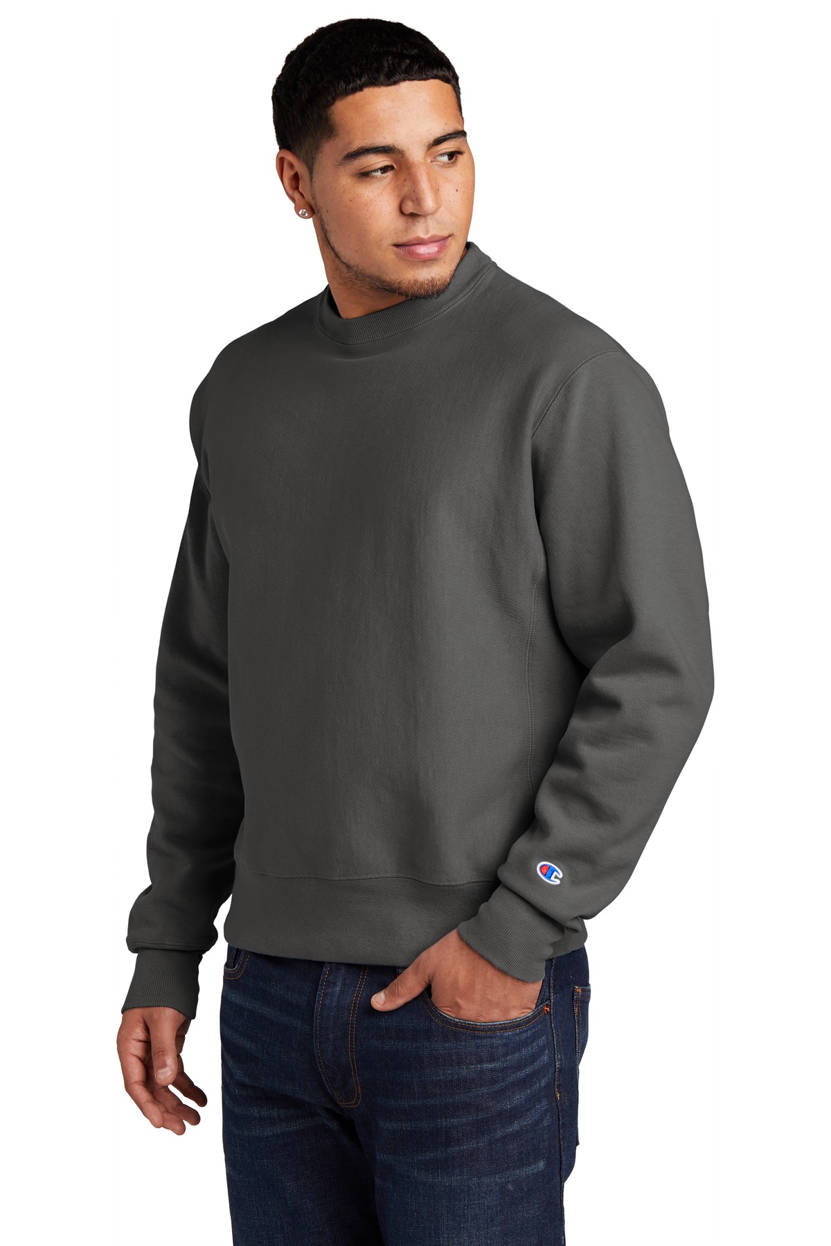 Champion Reverse Weave Garment-Dyed Crewneck Sweatshirt. GDS149 35