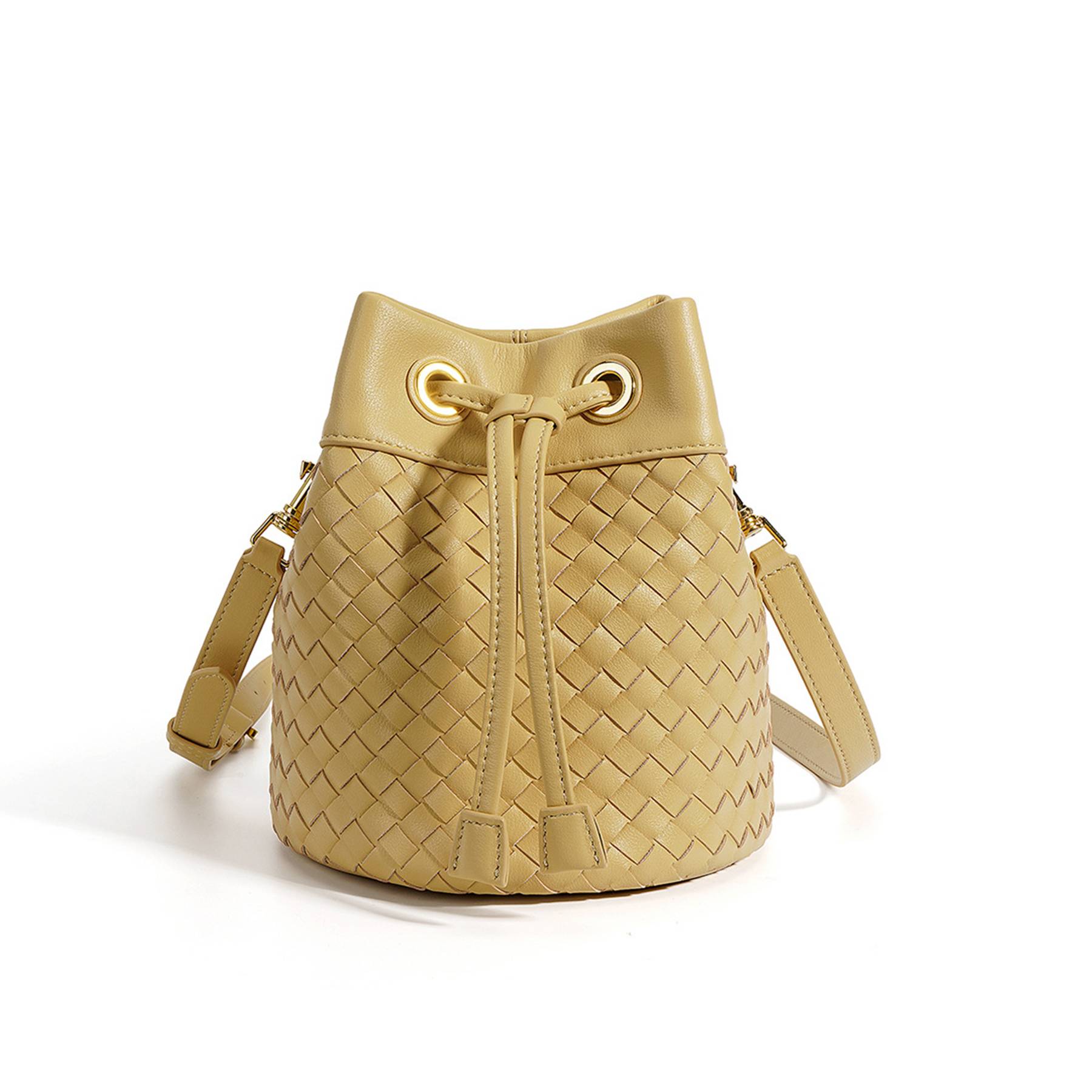 Genuine Leather Innovative drawstring cross-body bag 4