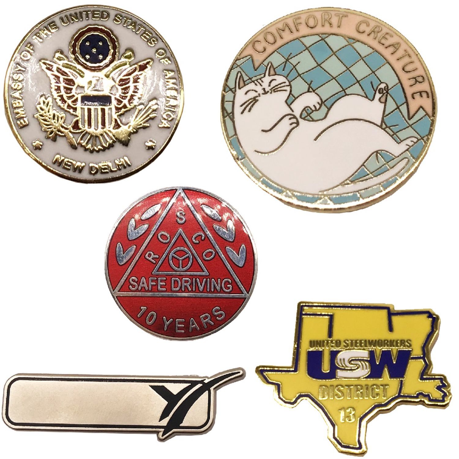2" Hard Enamel Die Struck Lapel Pins 5