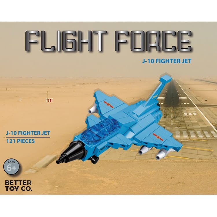 J-10 Firefly Fighter Jet Building Brick Kits - 121 Piece