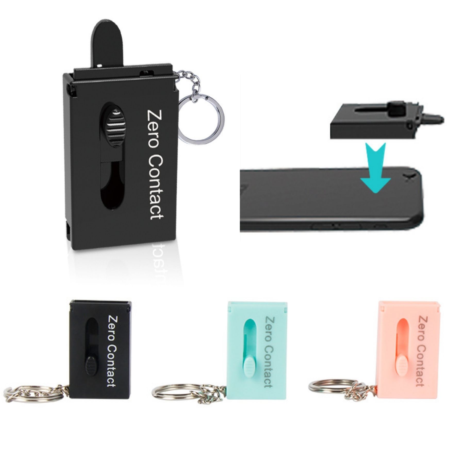 Non Contact Sanitary Tool W/ Keychain 1