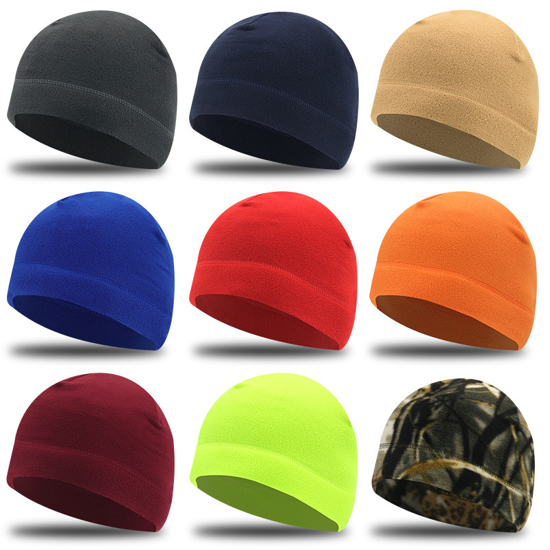 Unisex Warm Polar Fleece Beanie Cap 2