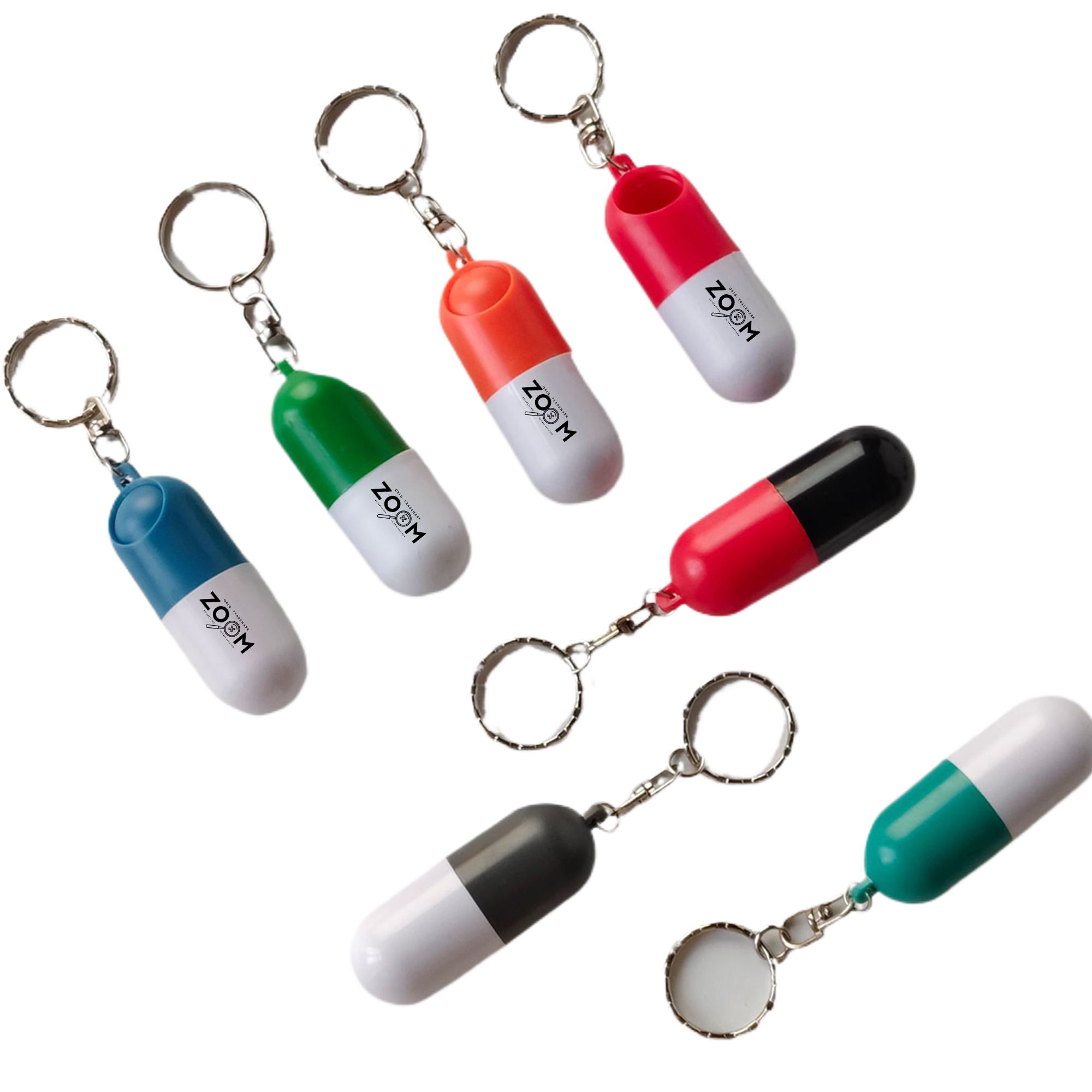 Capsule Pill Box Key Chain Tablets Case 1