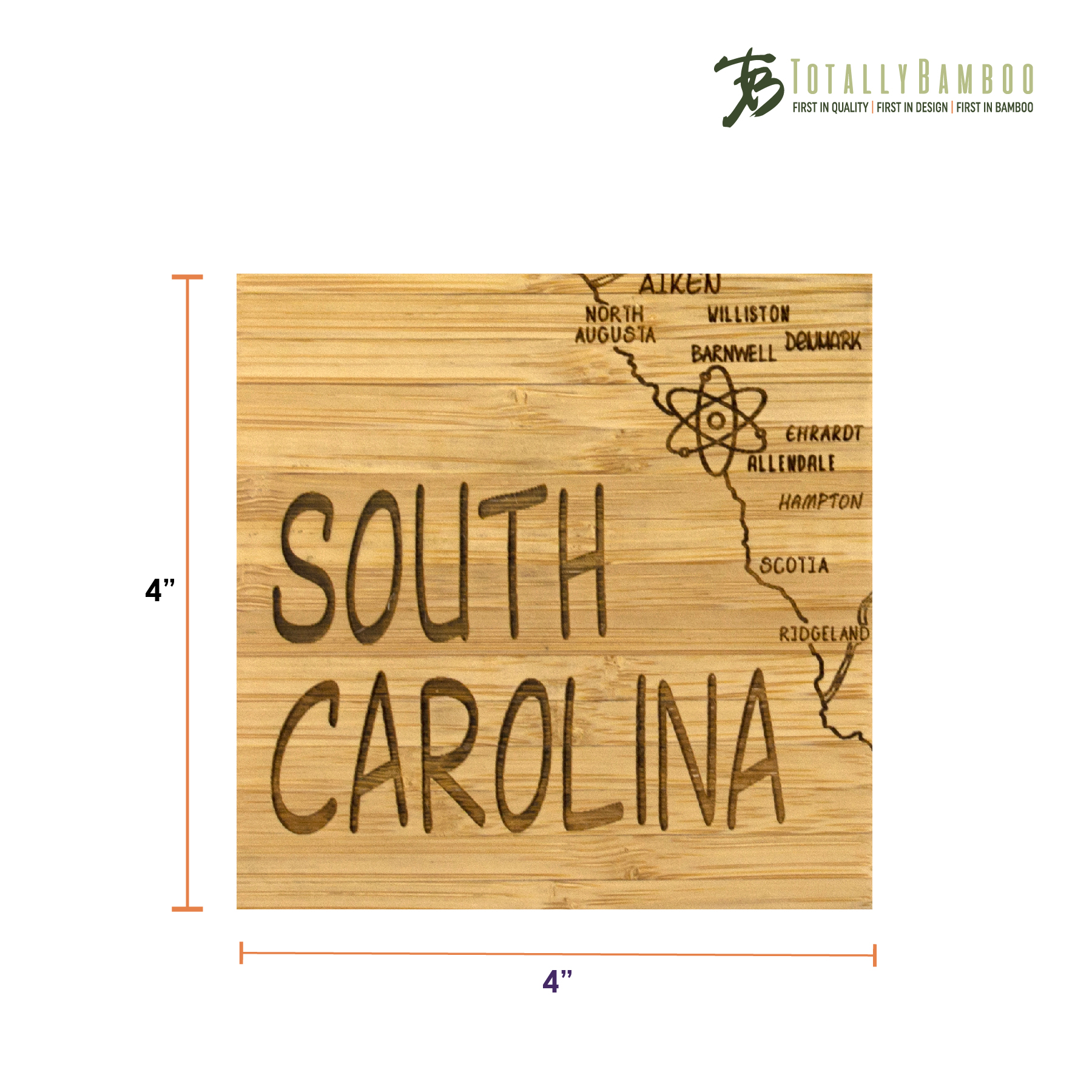 South Carolina Puzzle Coaster Set 8