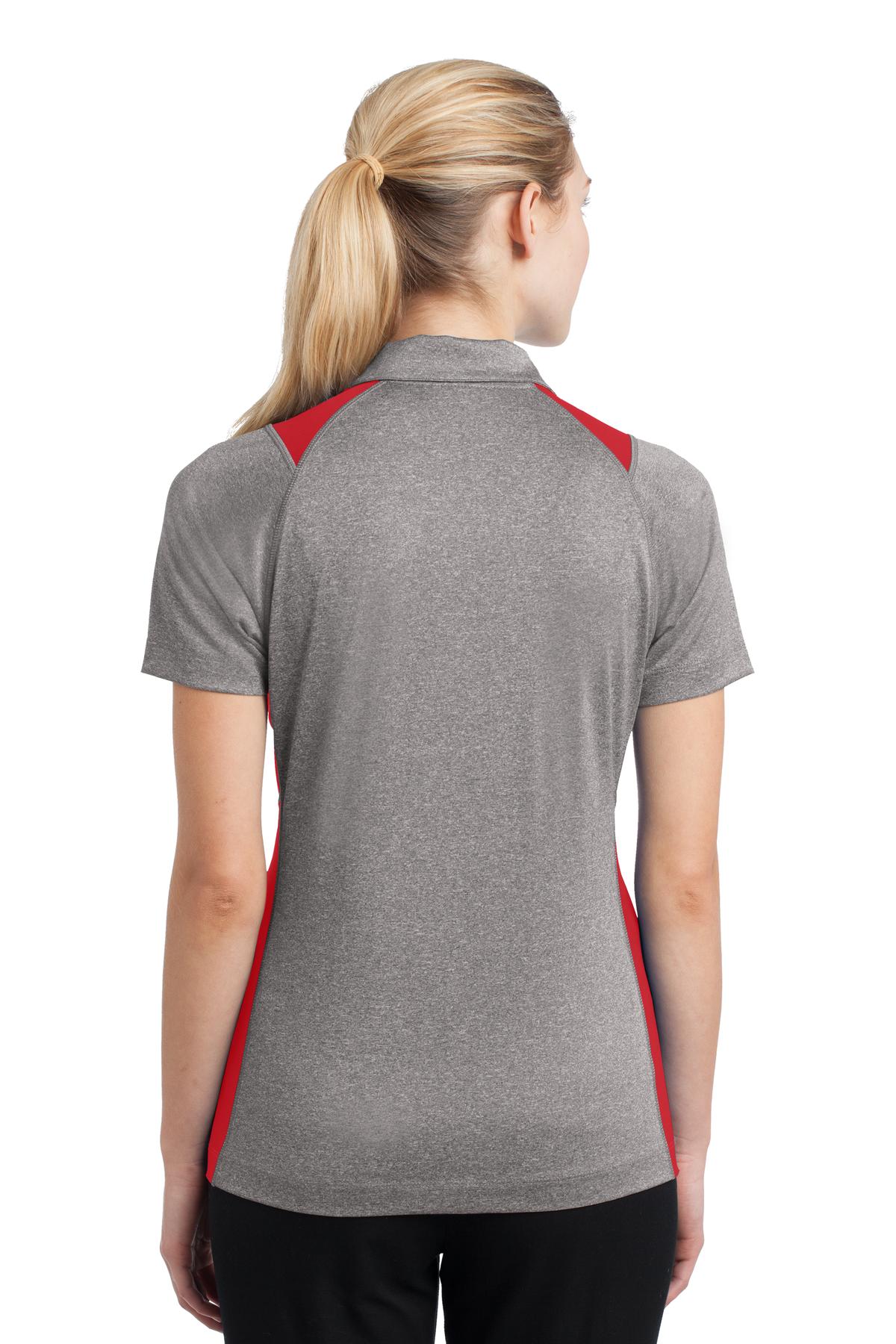 Sport-Tek® Women's Heather Colorblock Contender Polo 2