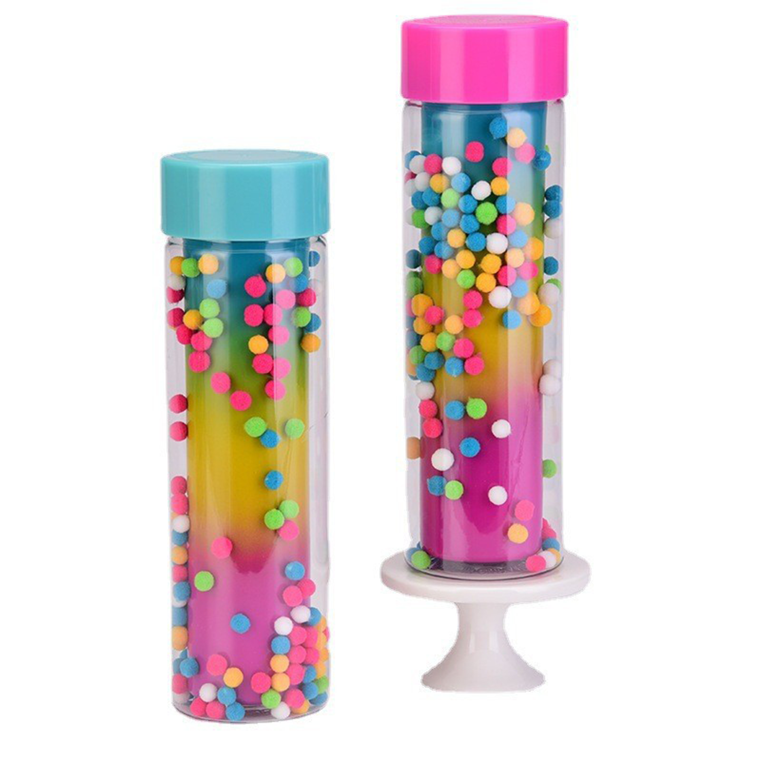 Creative Portable Outdoor Sports Double Wall Pom Cups 6