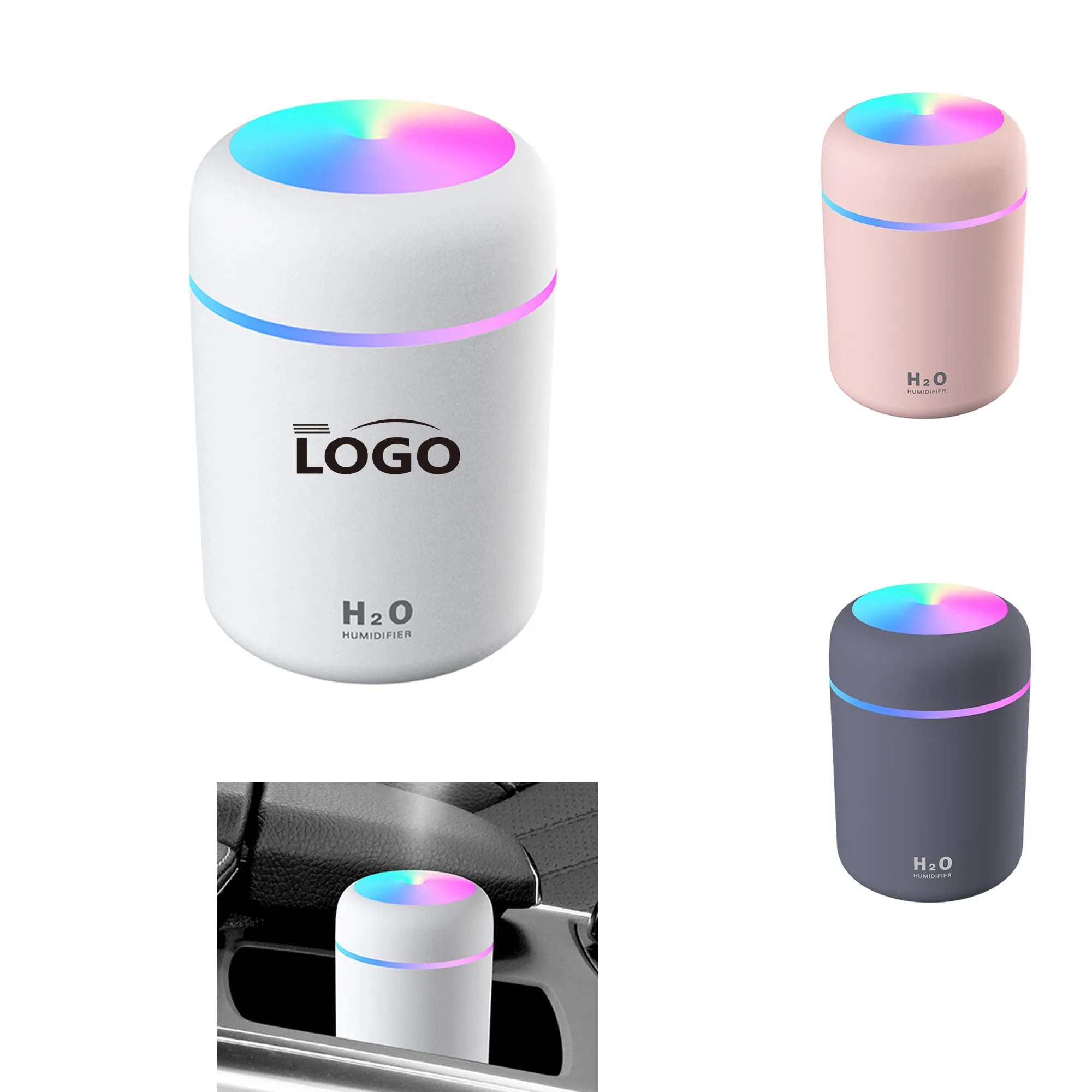 300Ml Portable Desktop Car Humidifier MOQ 10pcs 2