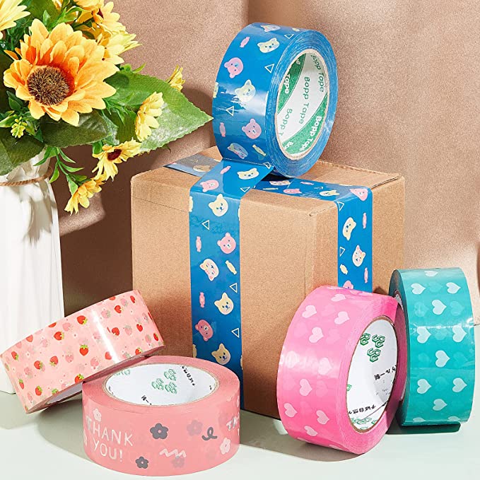 Custom Colorful Poly Packing Tape 2"X110 Yard 10