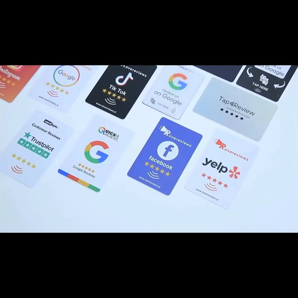 Custom NFC Mobile Phone Smart Google Review Card 2