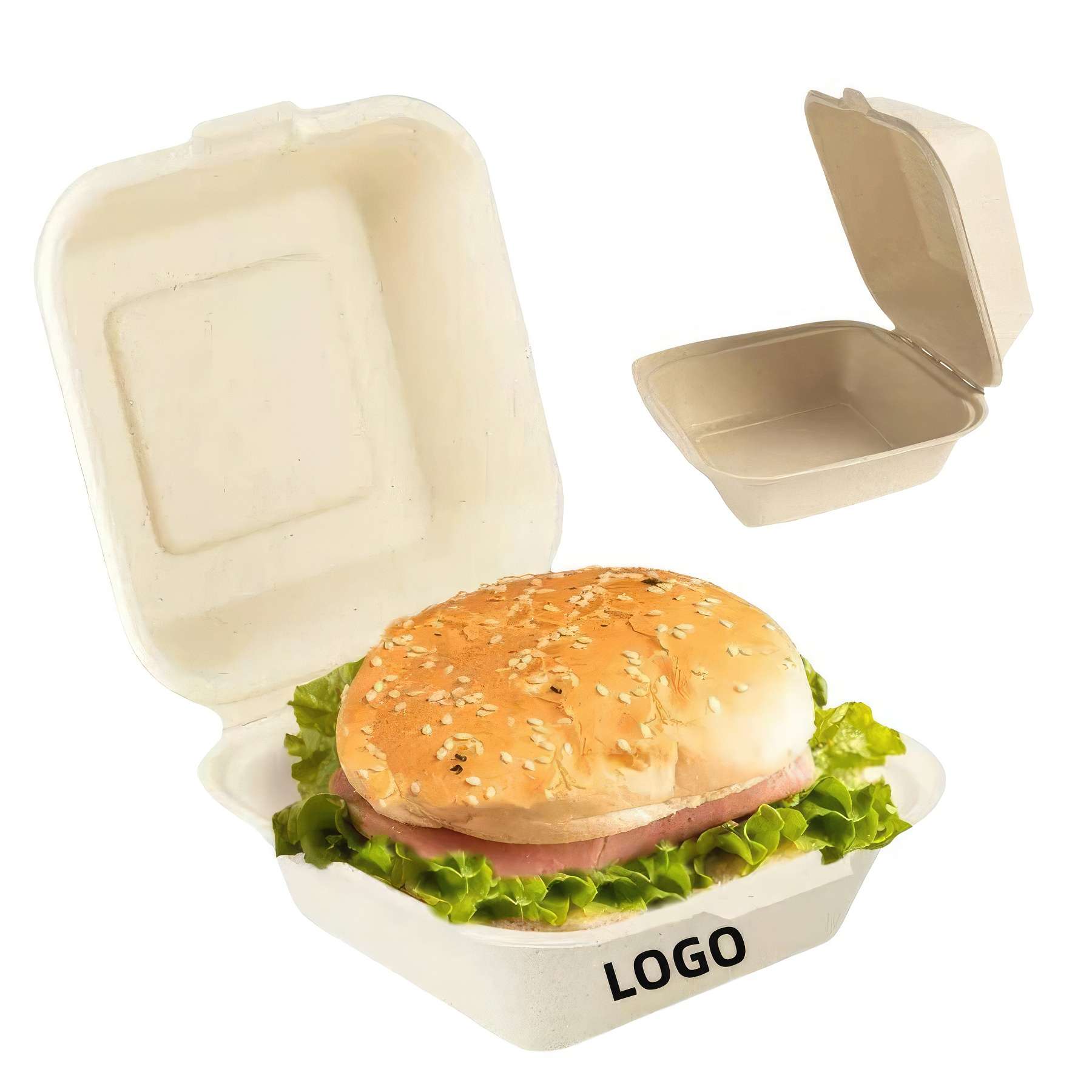 Custom 6x6 inches Hamburgers Boxes 3