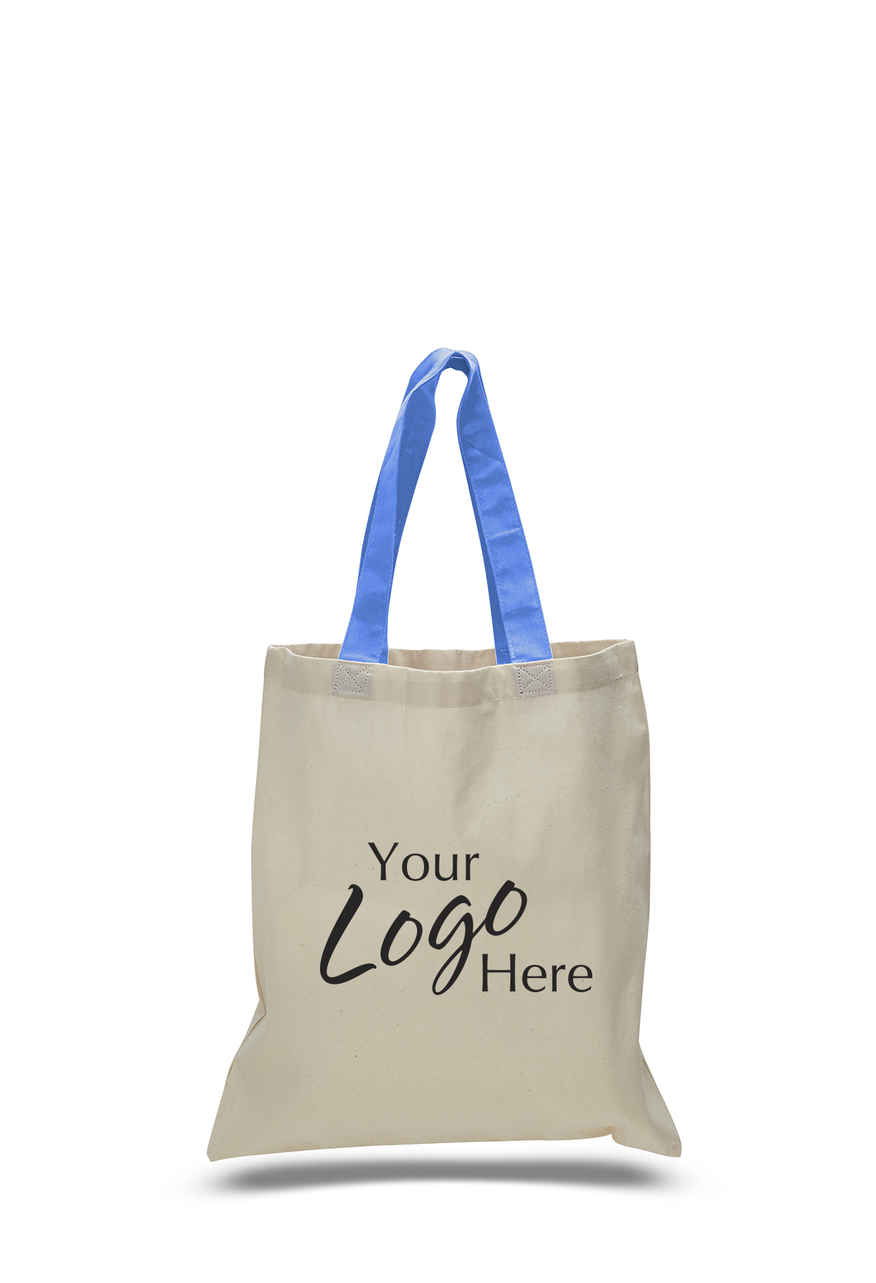 Economical Tote 15" W x 16" H Natural Bag, custom tote bag with logo imprint 13
