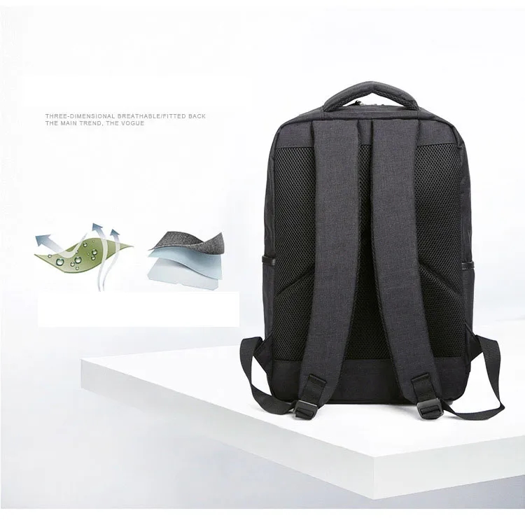 Waterproof Business Casual Laptop Backpacks with USB Port 4