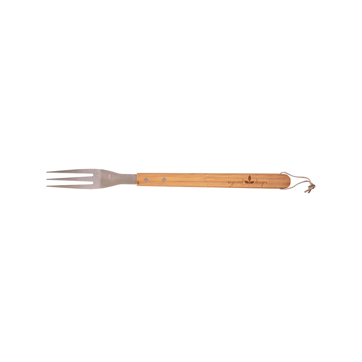 16 1/4" Bamboo BBQ Fork 2
