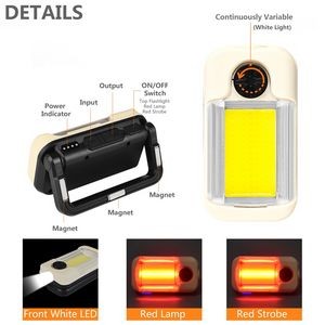 Portable COB Flashlight With Multiple Light Modes And Adjustable Handle 2