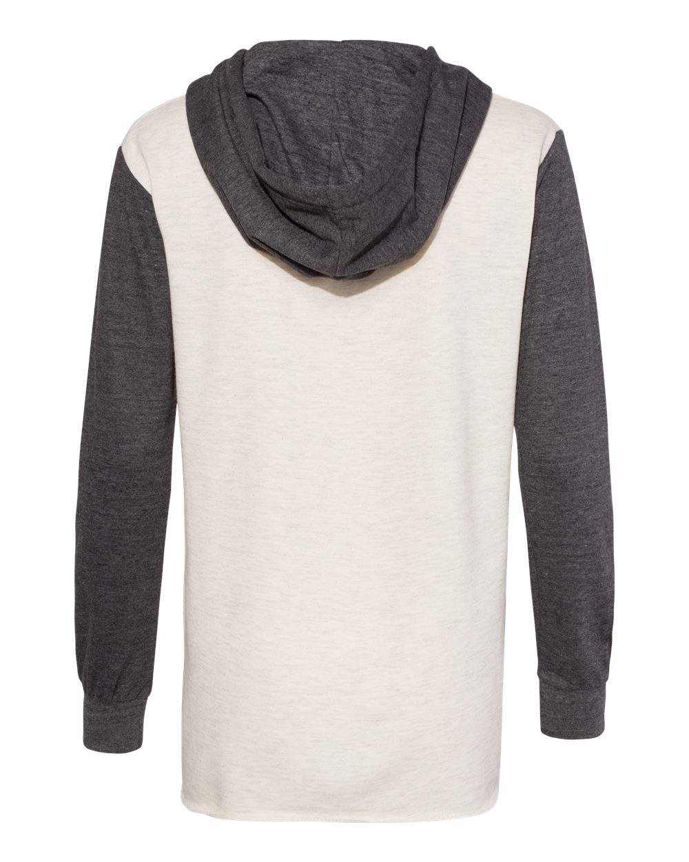 Women's French Terry Hooded Pullover with Colorblocked Sleeves - W20145 14