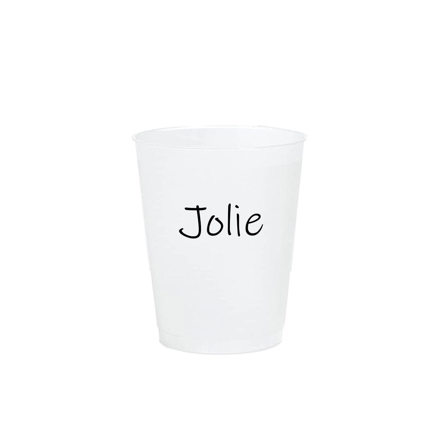16oz clear frosted plastic cup 1