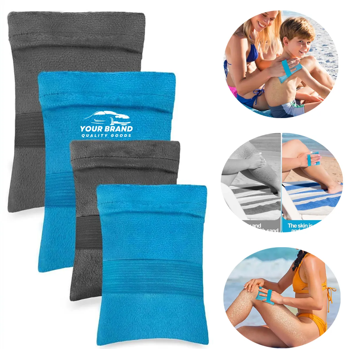 Sand Remover Pouch Vacation Camping Essentials for Beach 4