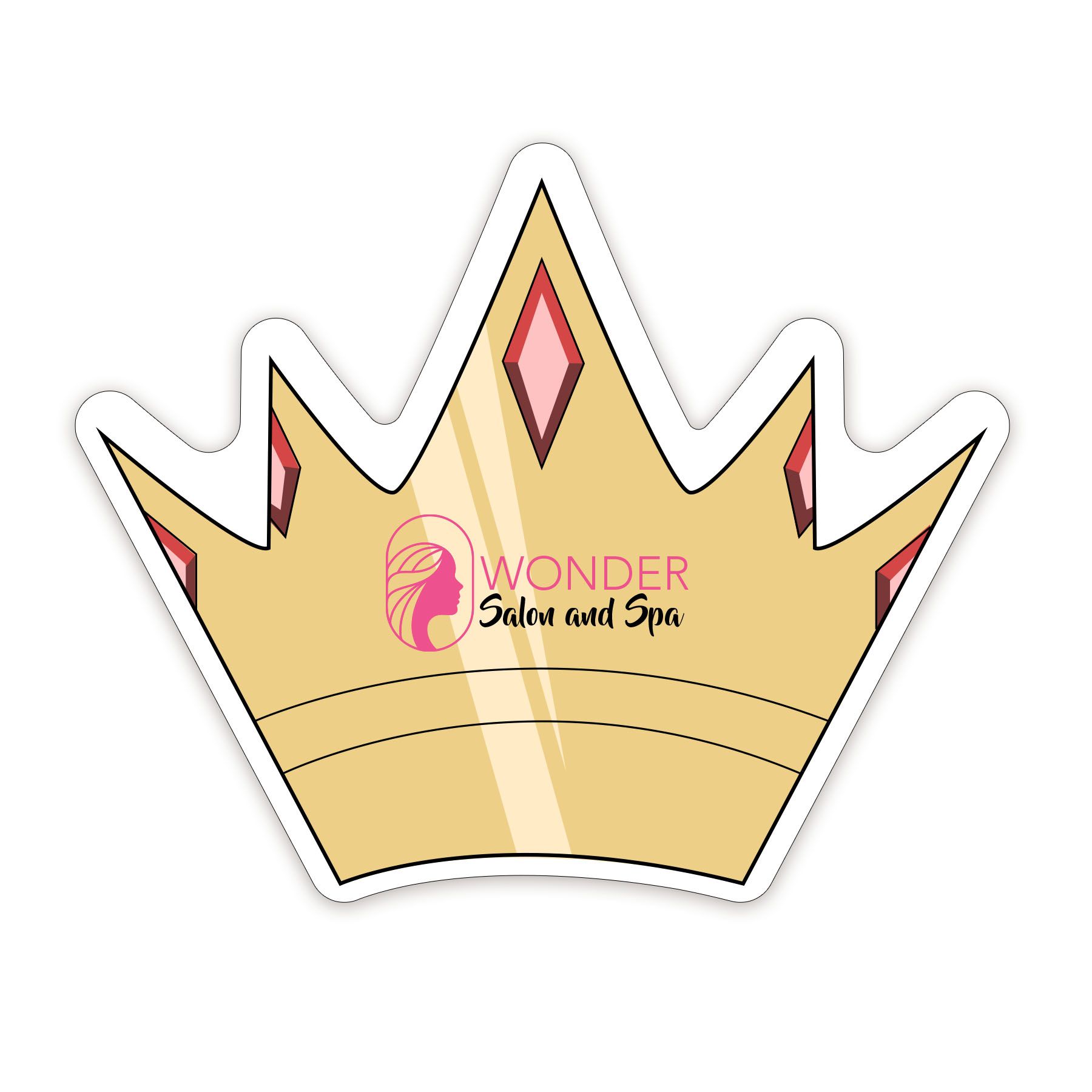 Crown Shaped NoteKeeper™ Magnet 35 Mil 2