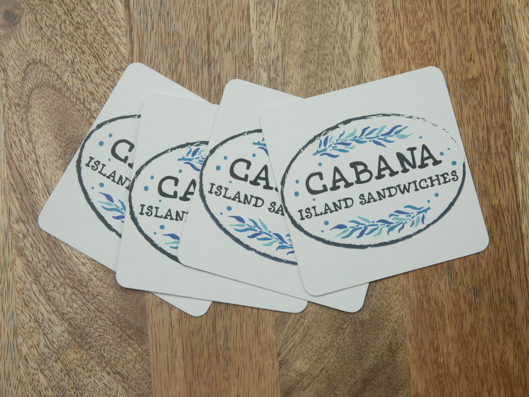 Full Color Square Paper Coaster (4" x 4")