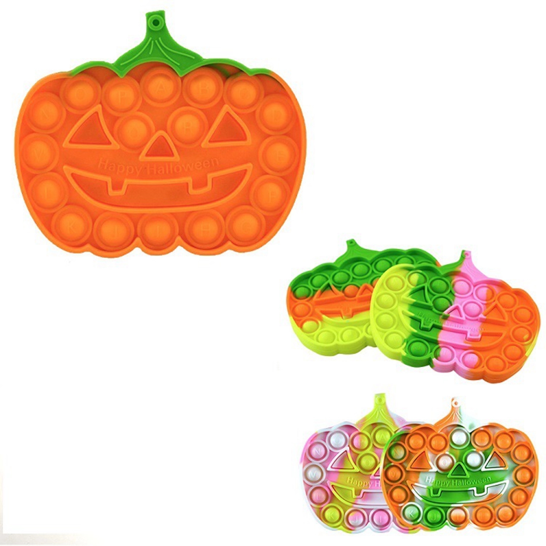 Silicone Halloween Pumpkin Sensory Pop Fidget Toy 9