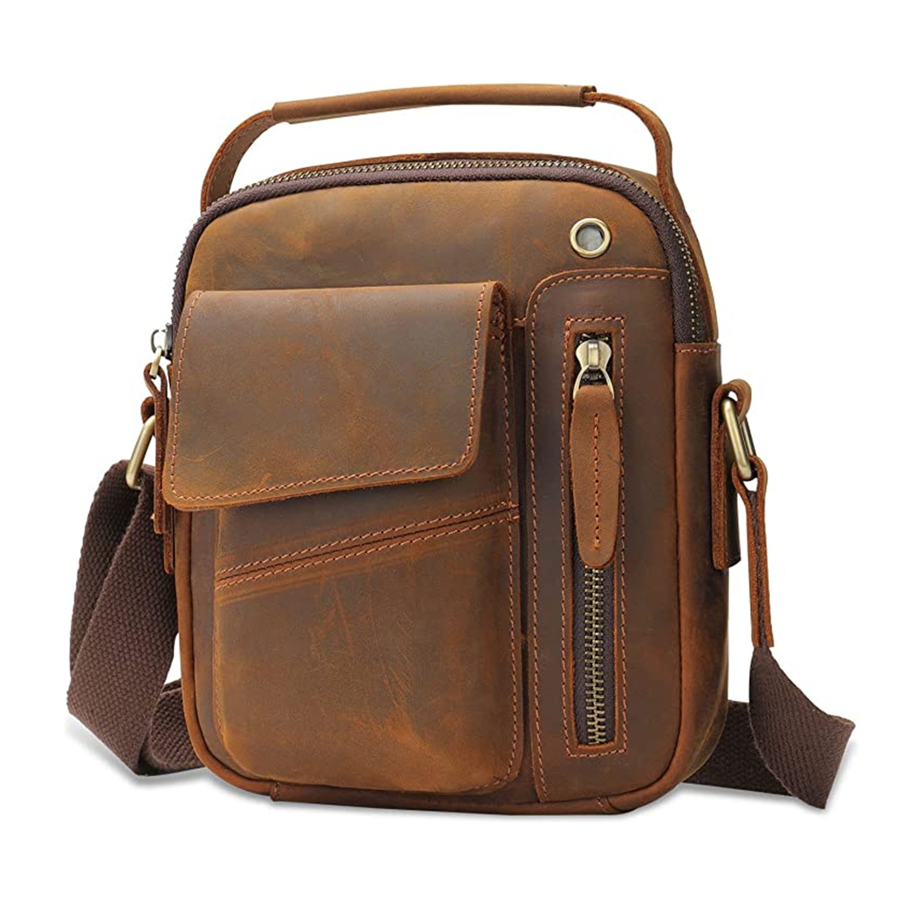 Genuine Leather Messenger Bag