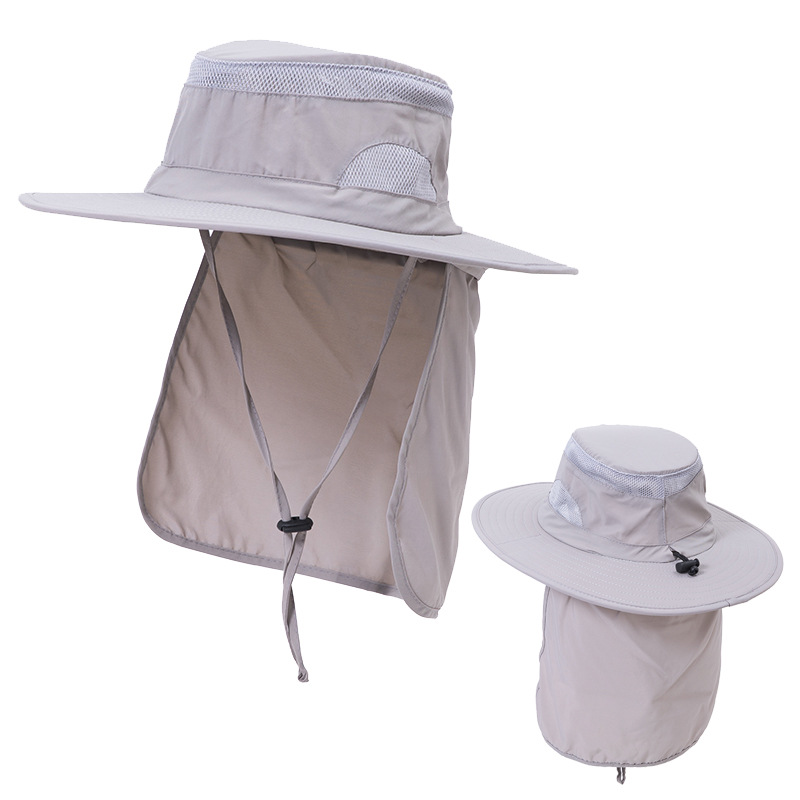 Sun Bucket Hat UV Protection Boonie Cap with Neck Flap 4