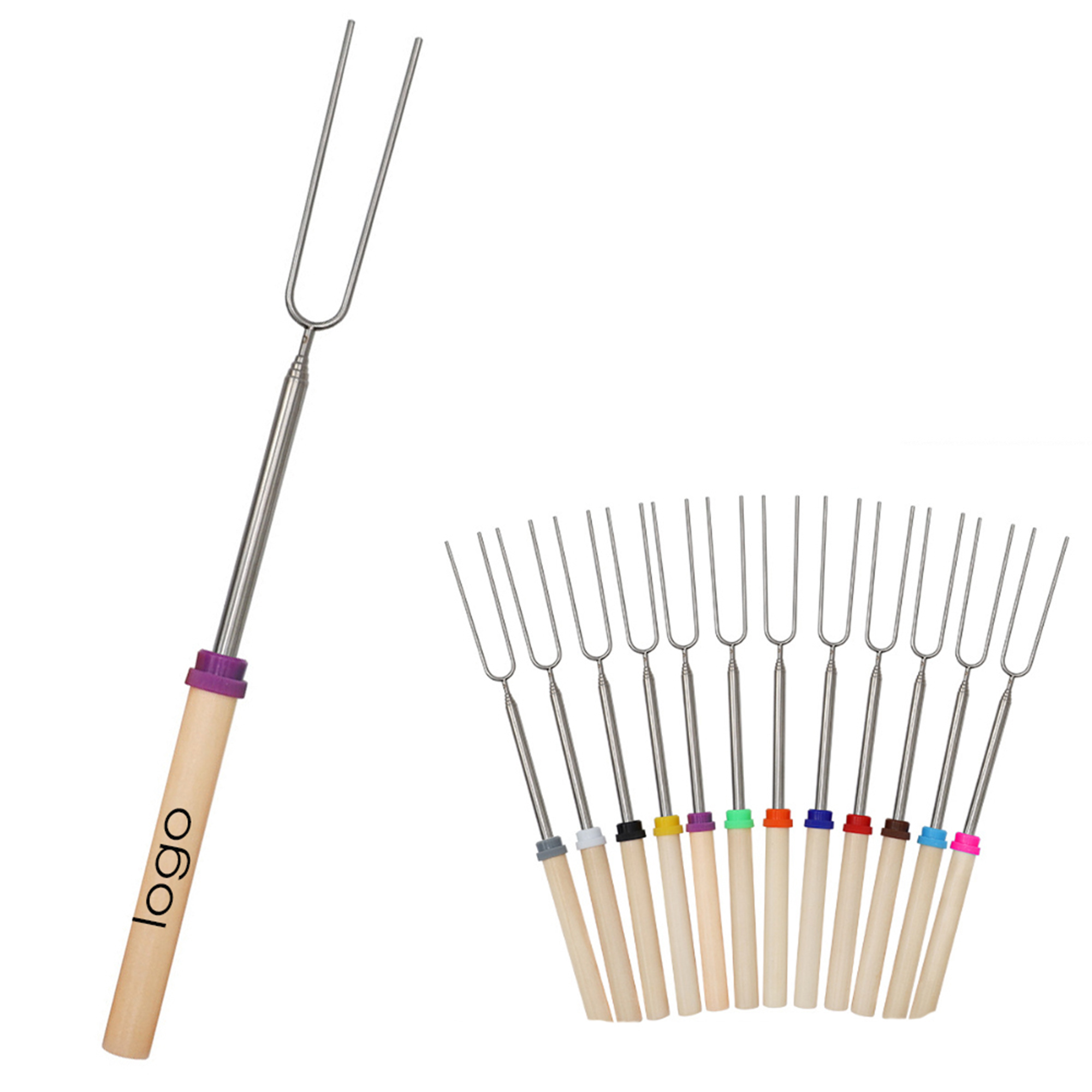 Stainless Steel Telescopic BBQ Fork 2