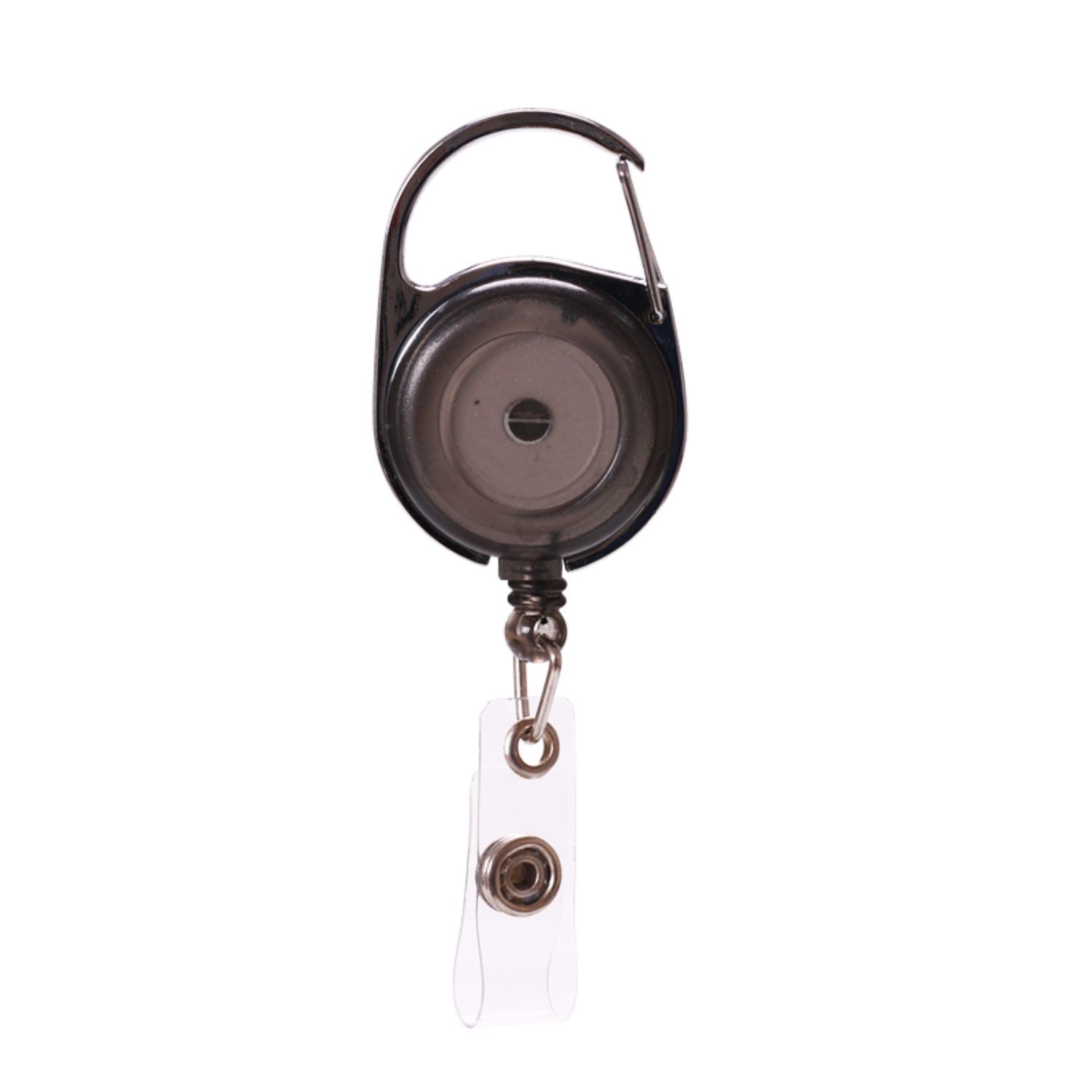 Concaved Lanyard Round Badge Reel w/ Plastic Clip