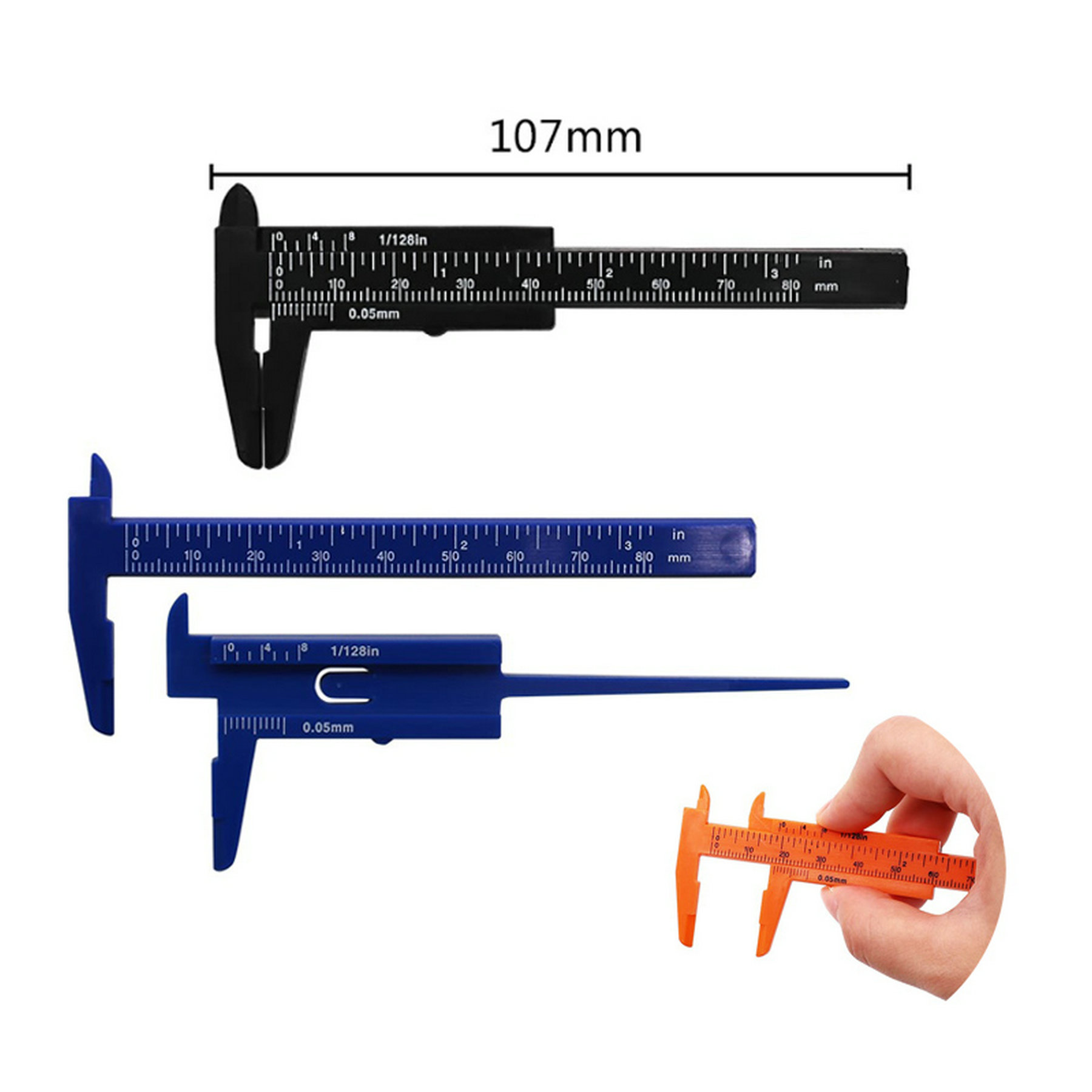 4" Plastic Vernier Caliper 2