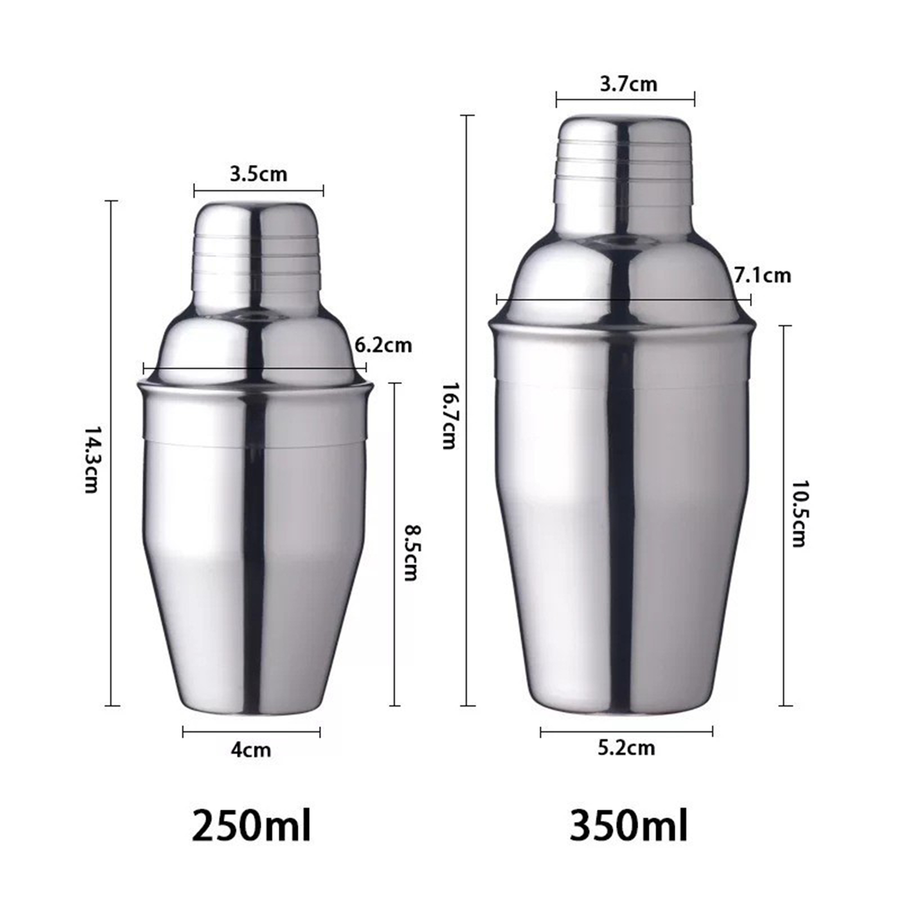 25Oz Stainless Steel Cocktail Shaker 3