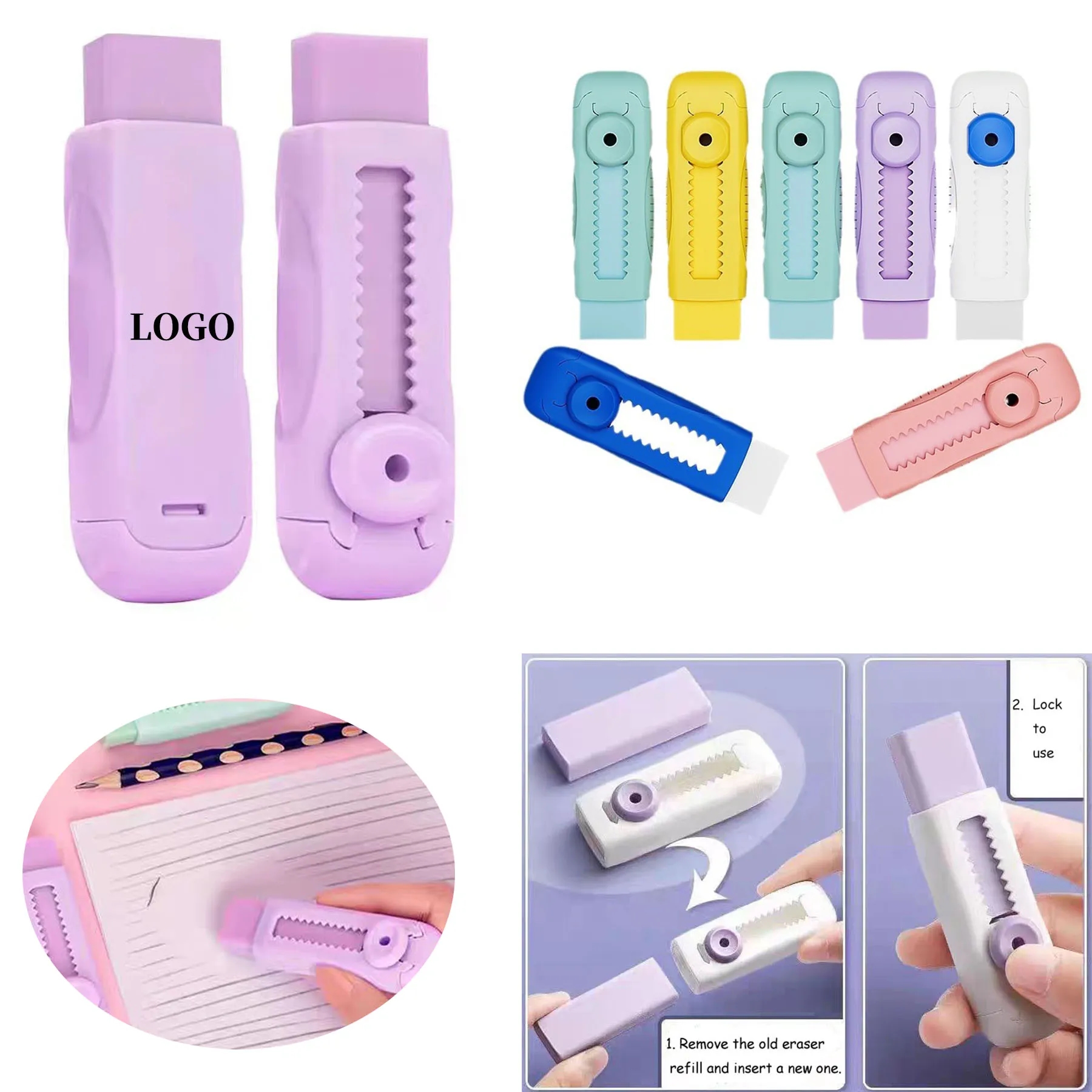 Sliding Action Eraser 2