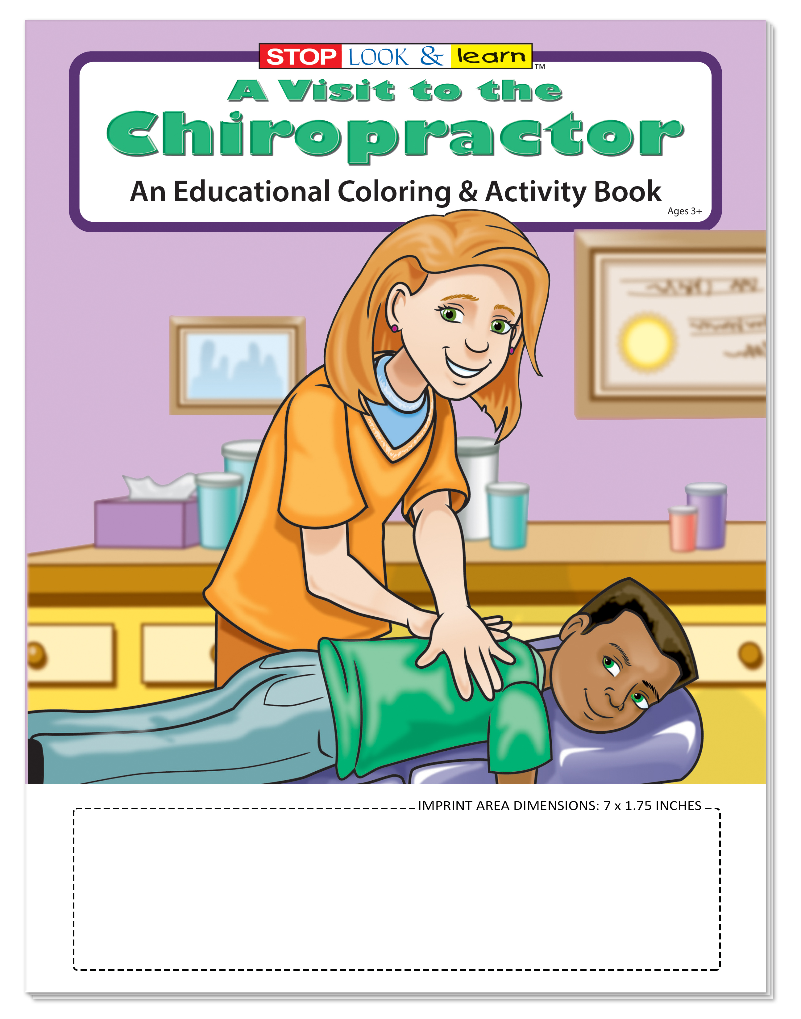 COLORING SET - A Visit to the Chiropractor Coloring Book Fun Pack 2