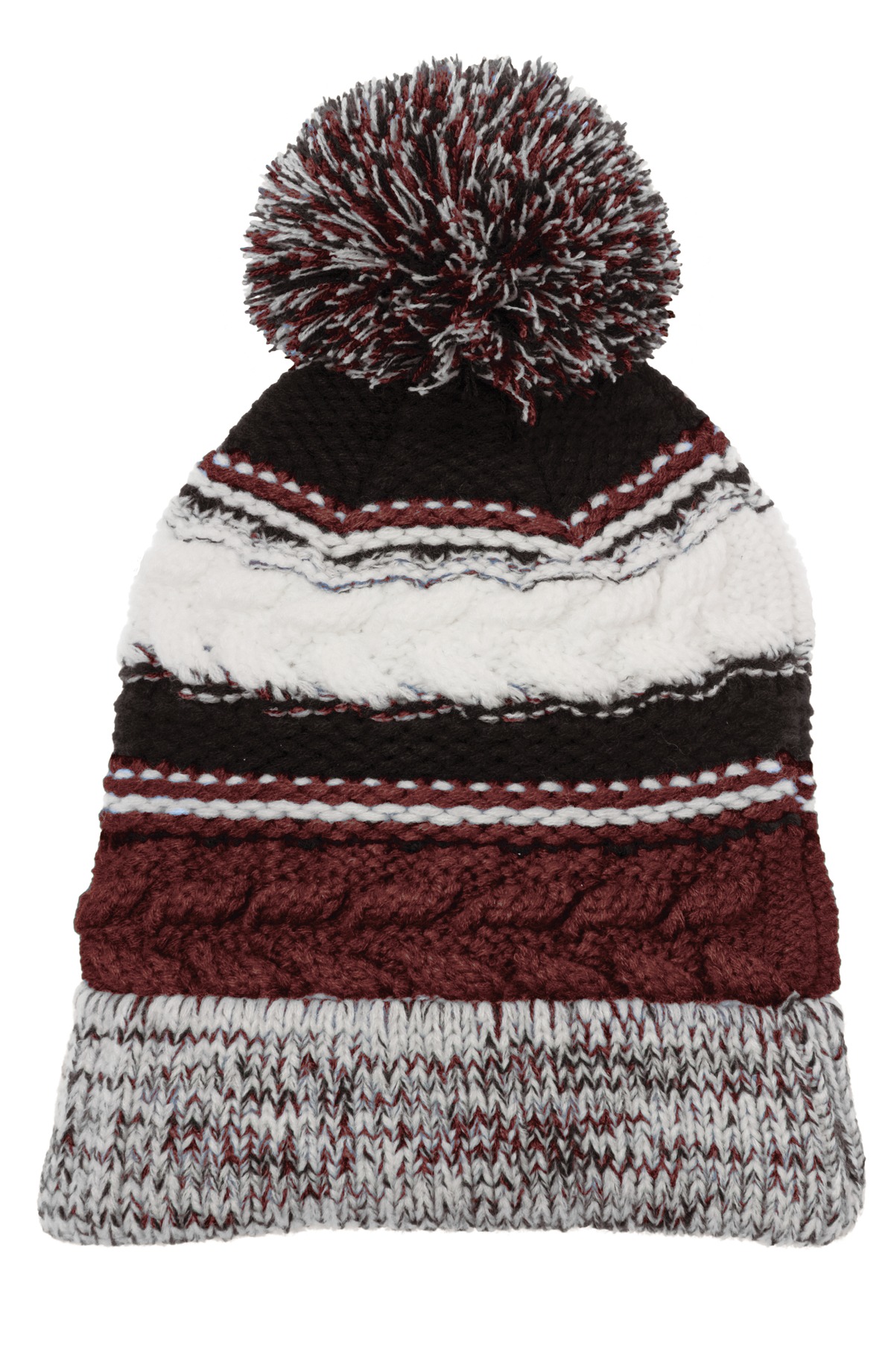 Sport-Tek Pom Pom Team Beanie. STC21 3