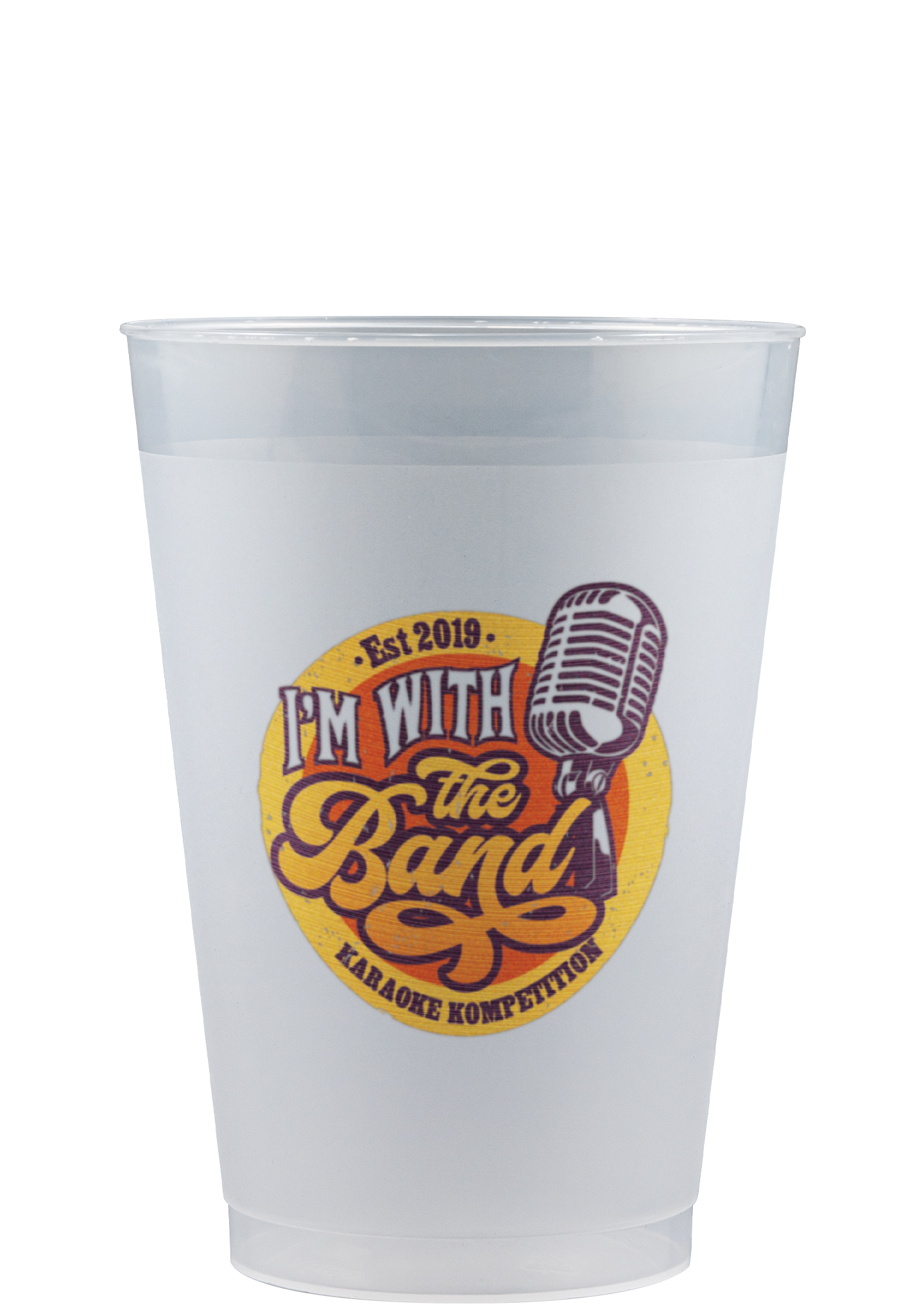 12 oz Frost-Flex Plastic Cup Frosted Digital Print 2