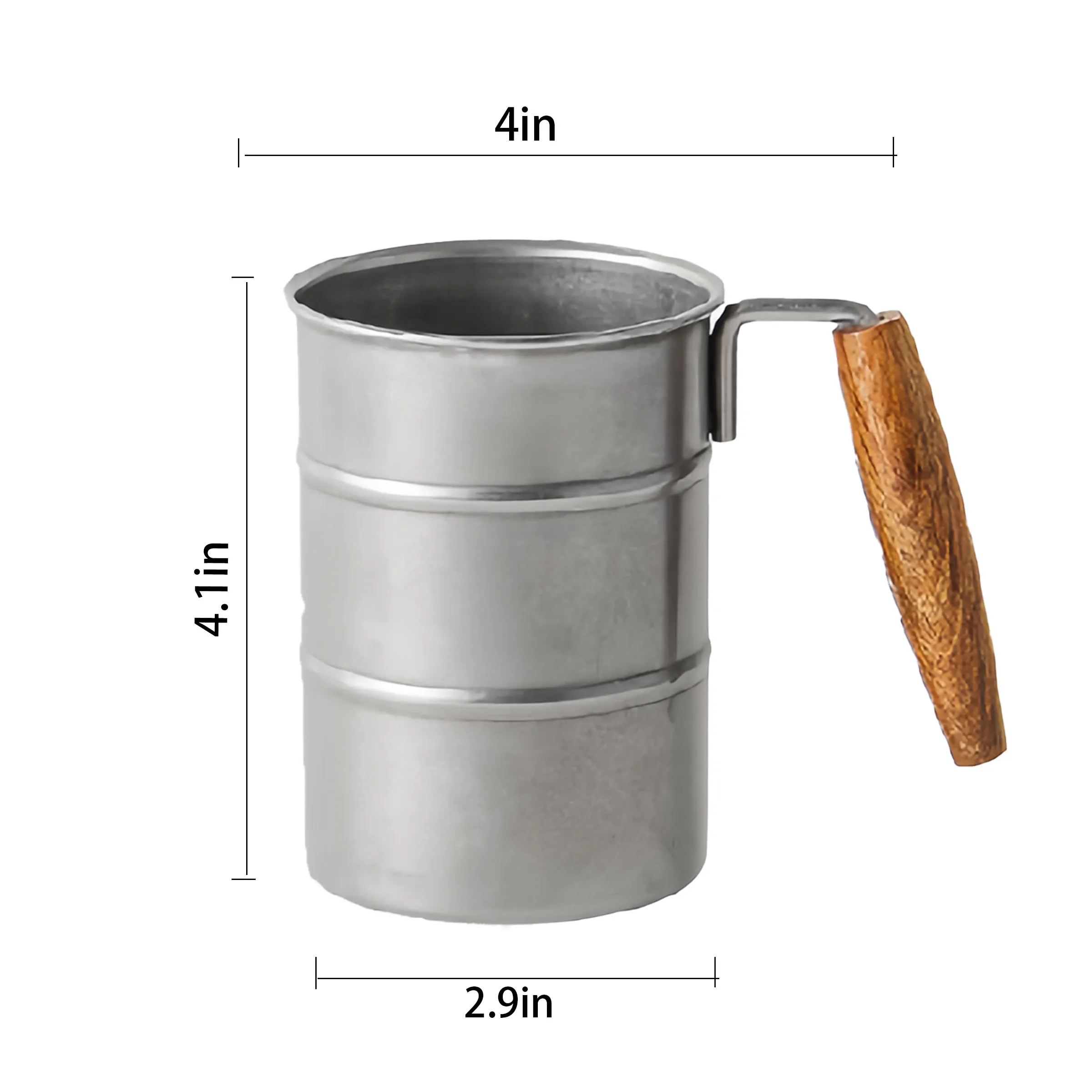 Stainless Steel Vintage Large Capacity Beer Mug With Lid 2