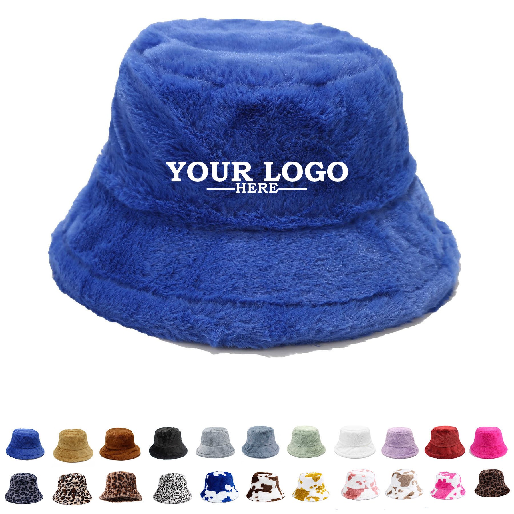 Thick Faux Fur Bucket Hat