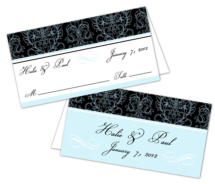 Wedding Place Card - 2x4.25 (folded) 2